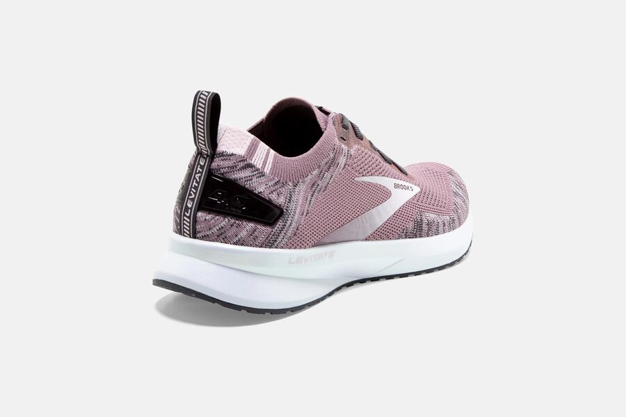 Levitate 4 Road Brooks Running Shoes NZ Womens - Pink/White - NHSGQZ-671